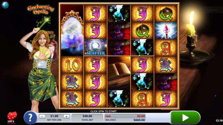 video slot Enchanting Spells